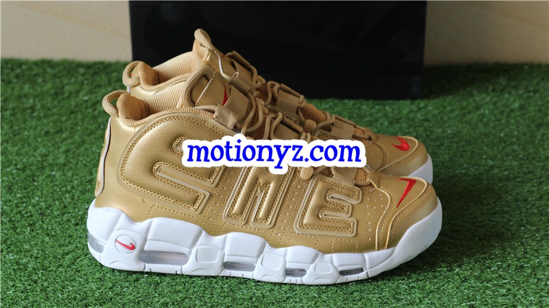 Supreme x Nike Air More Uptempo Gold